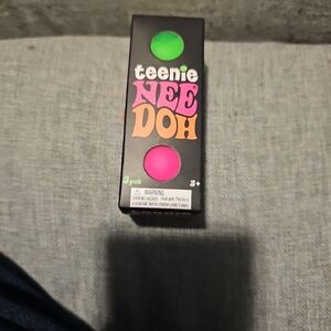 3-Pack Teenie Doh Balls squishes - Green Orange & Pink